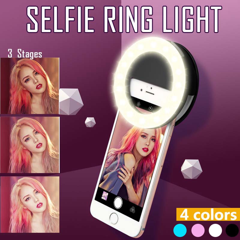 Photography Lighting Studio - LED Selfie Ring Light 3 Level