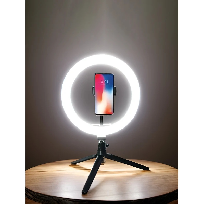 Photography Lighting Color - Desiontal 26cm Ring Light with Tripod
