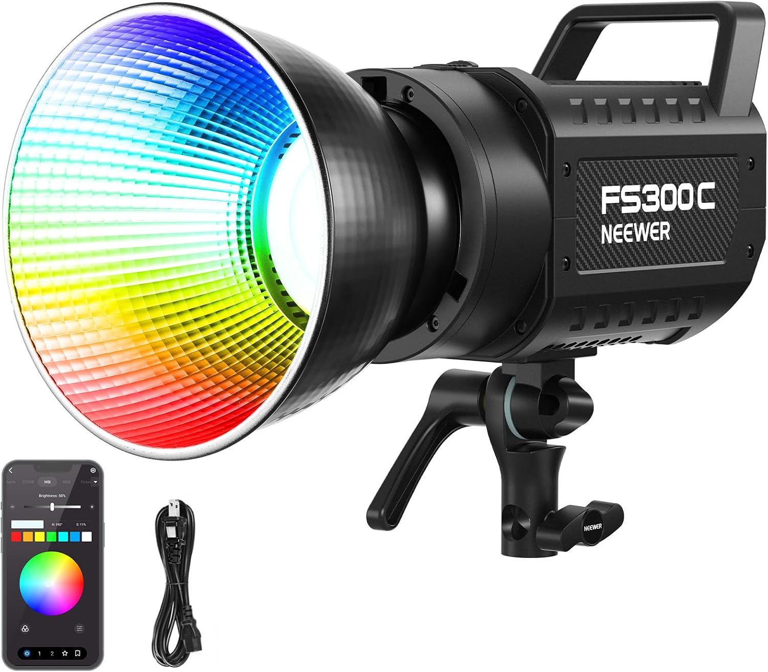Photography Lighting App - NEEWER FS300C 300W RGB COB LED