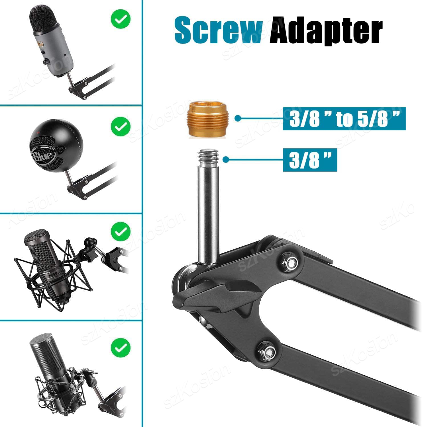 Articulated Arm Microphone Sta - Boom Arm Stand review and price