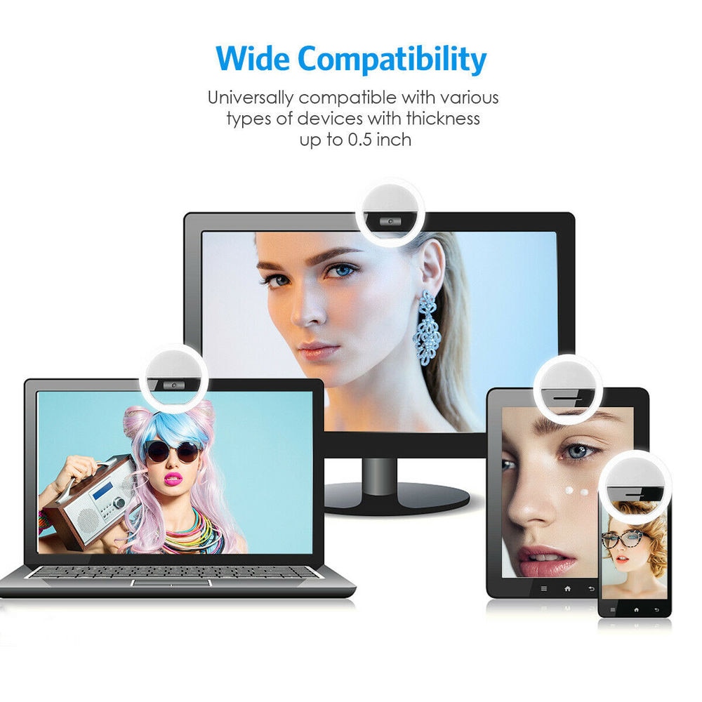 USB Rechargeable LED Selfie Ri - Photography Lighting Studio review and price