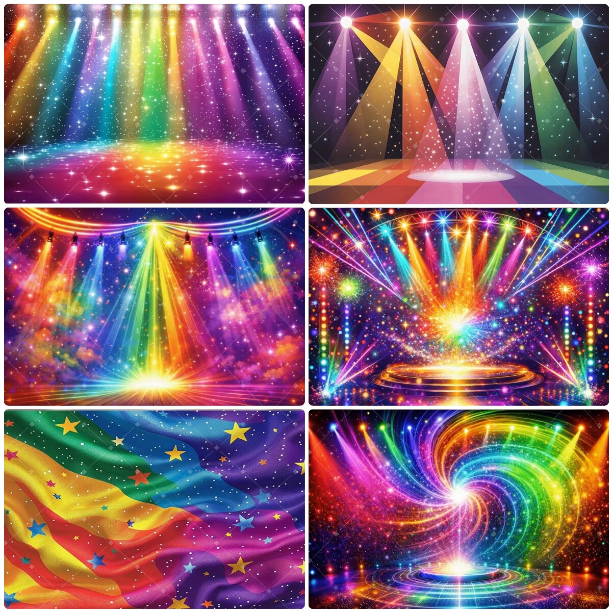 Colorful Rainbow Stage Light B - Photography Lighting Color review and price