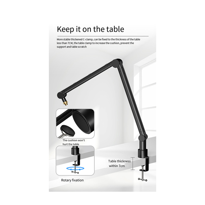 360 Degree Adjustable Micropho - Boom Arm Stand review and price