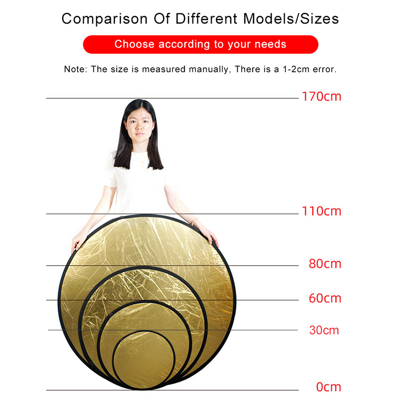 2in1 Round Portable Reflector  - Photography Lighting Handheld review and price