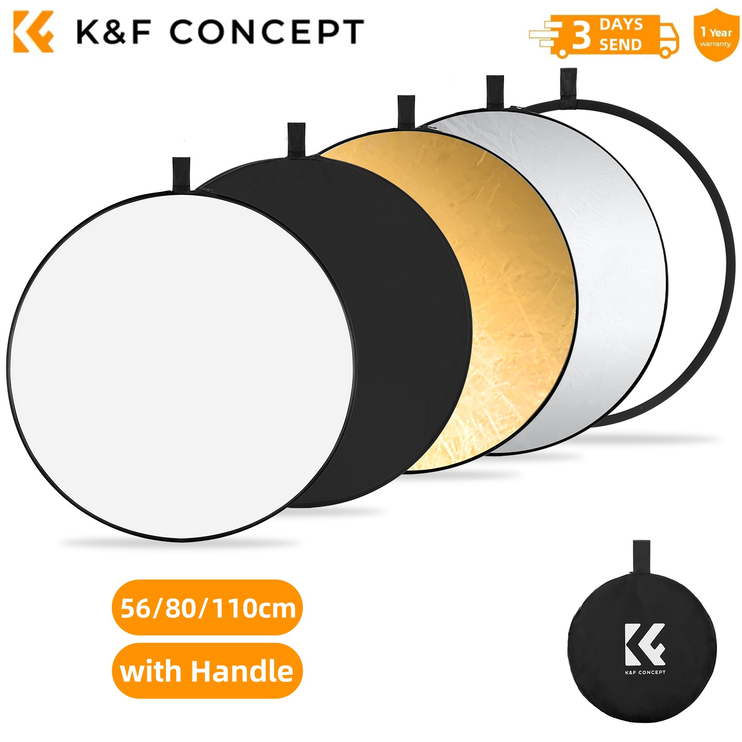 K&F CONCEPT 56/80/110cm 5-in-1 - Photography Lighting Handheld review and price