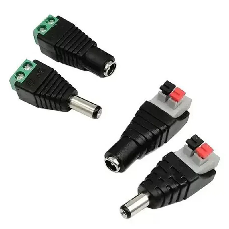 Female and Male DC Connectors  - Photography Led Lighting Kit review and price