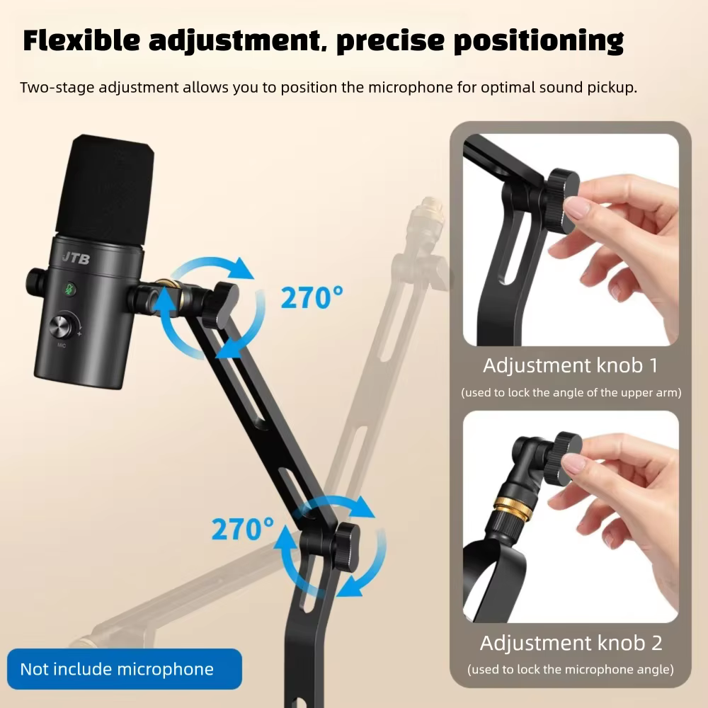 Foldable Desktop Microphone St - Boom Arm Stand review and price