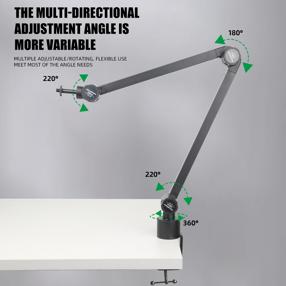 Large Load‑Bearing Microphone  - Boom Arm Stand review and price