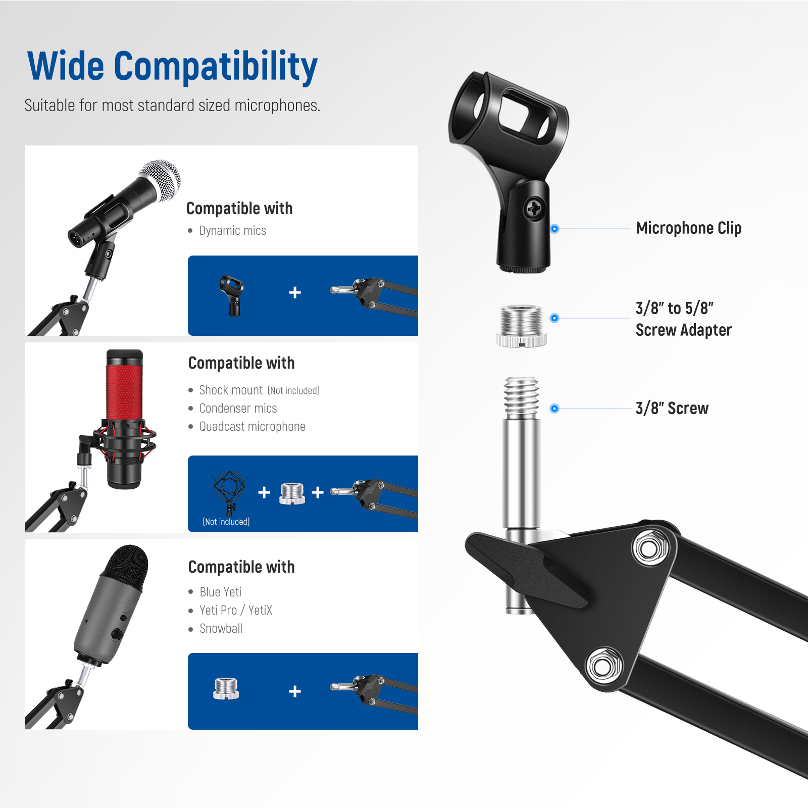 Neewer Microphone Arm Stand, S - Boom Arm Stand review and price