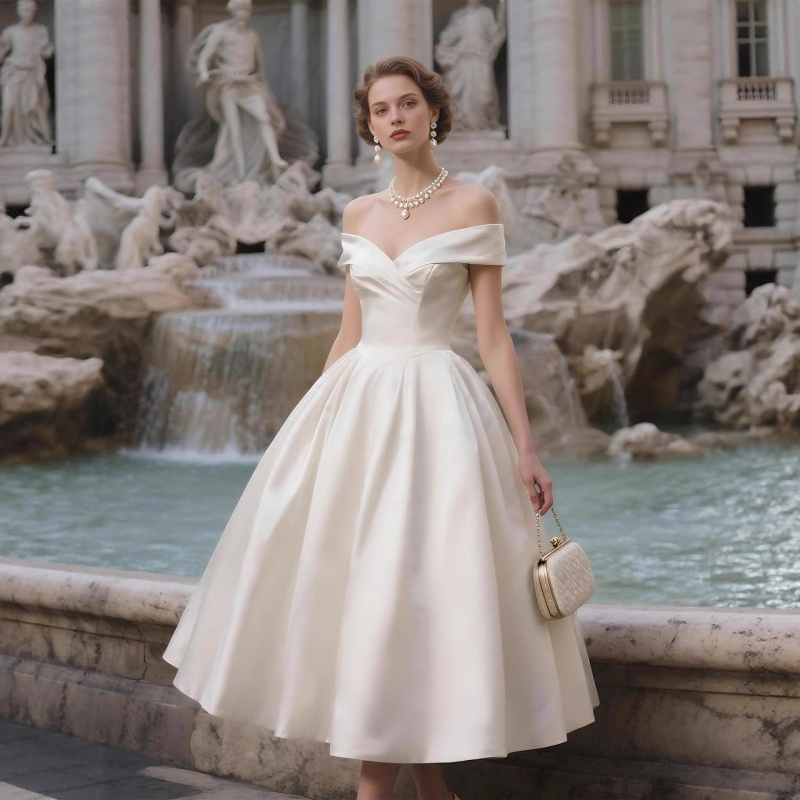 White off-shoulder strapless l - Photography Lighting Style review and price