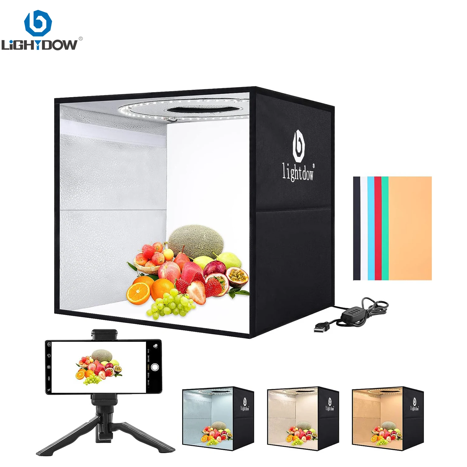Lightdow Dimmable Photo Box LE - Photography Led Lighting Kit review and price