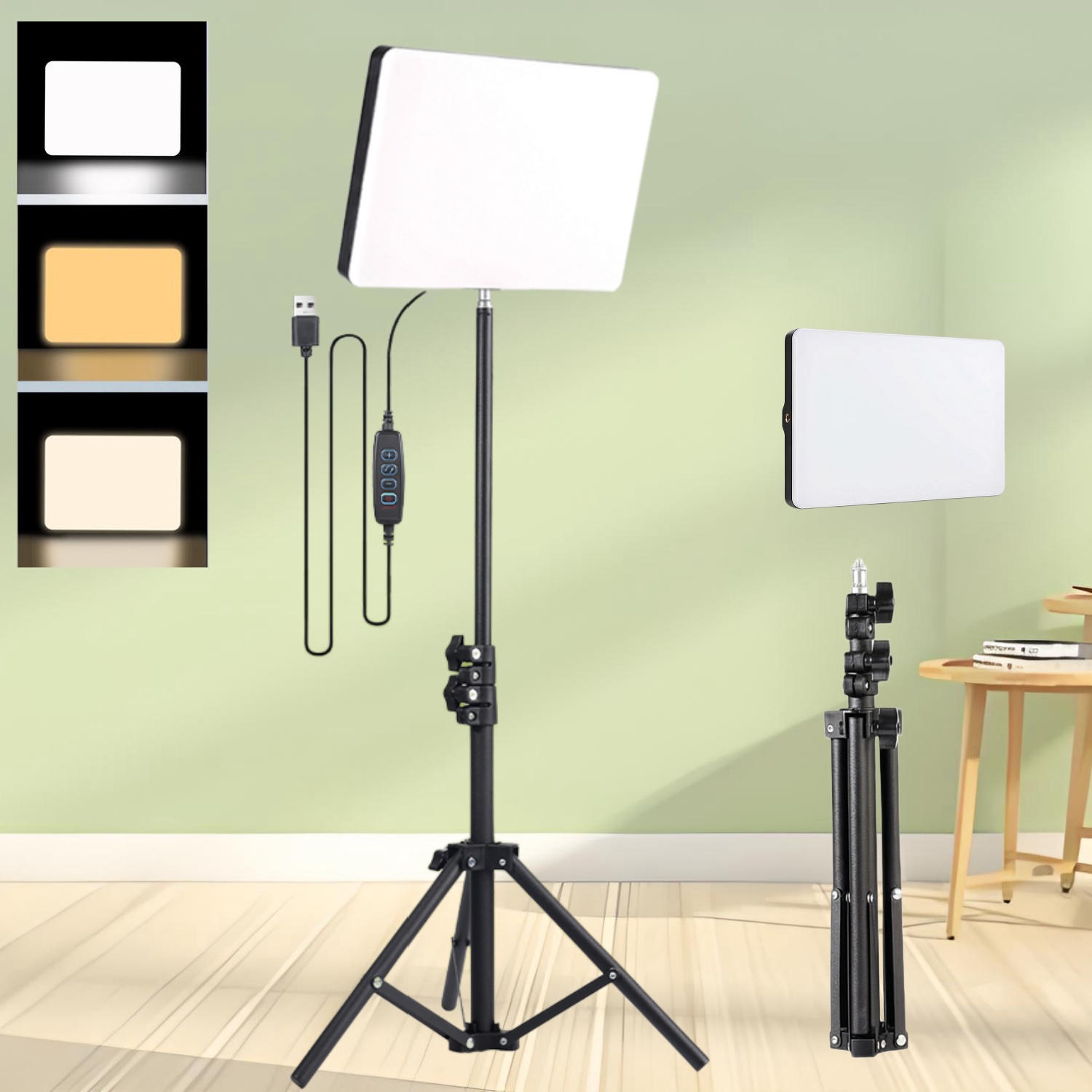 Live Streaming Ring Light Set: - Photography Lighting Color review and price