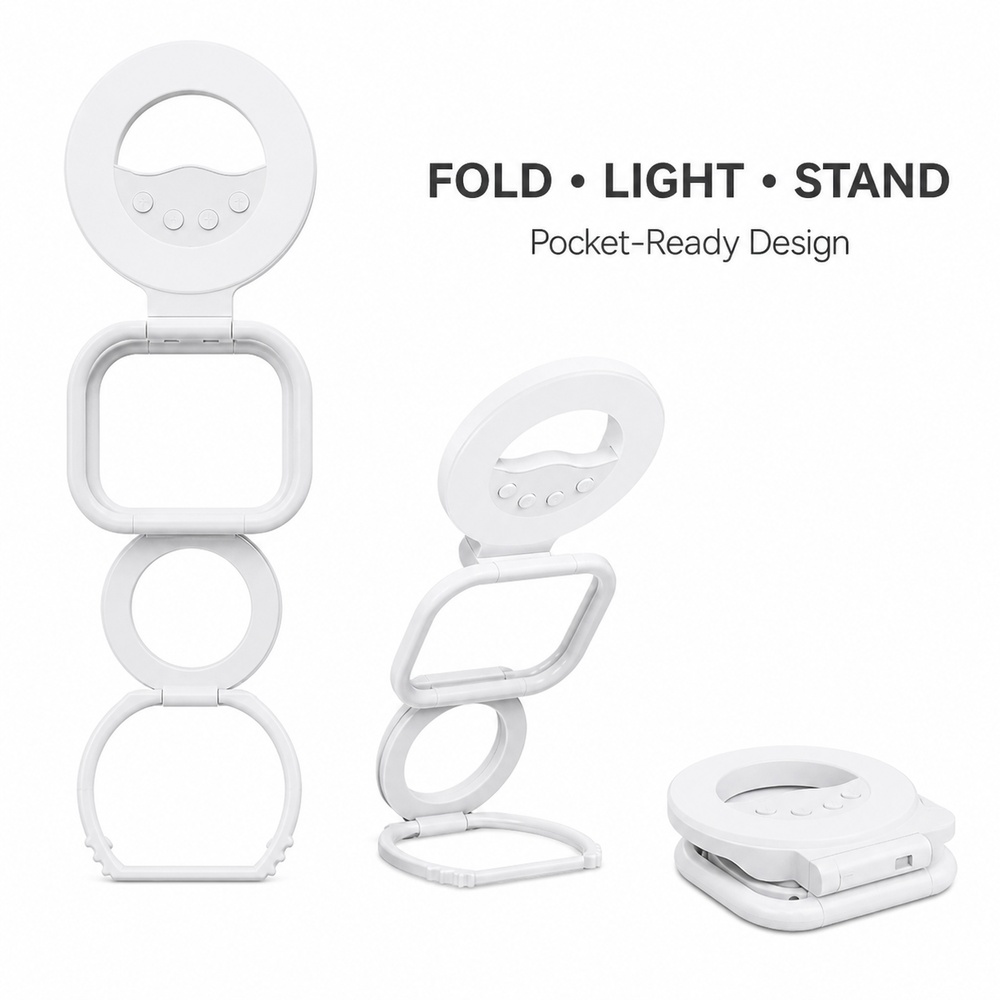 Foldable Magnetic Phone Fill L - Photography Lighting Color review and price