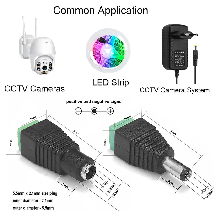 5pairs DC 12V Female And Male  - Photography Led Lighting Kit review and price