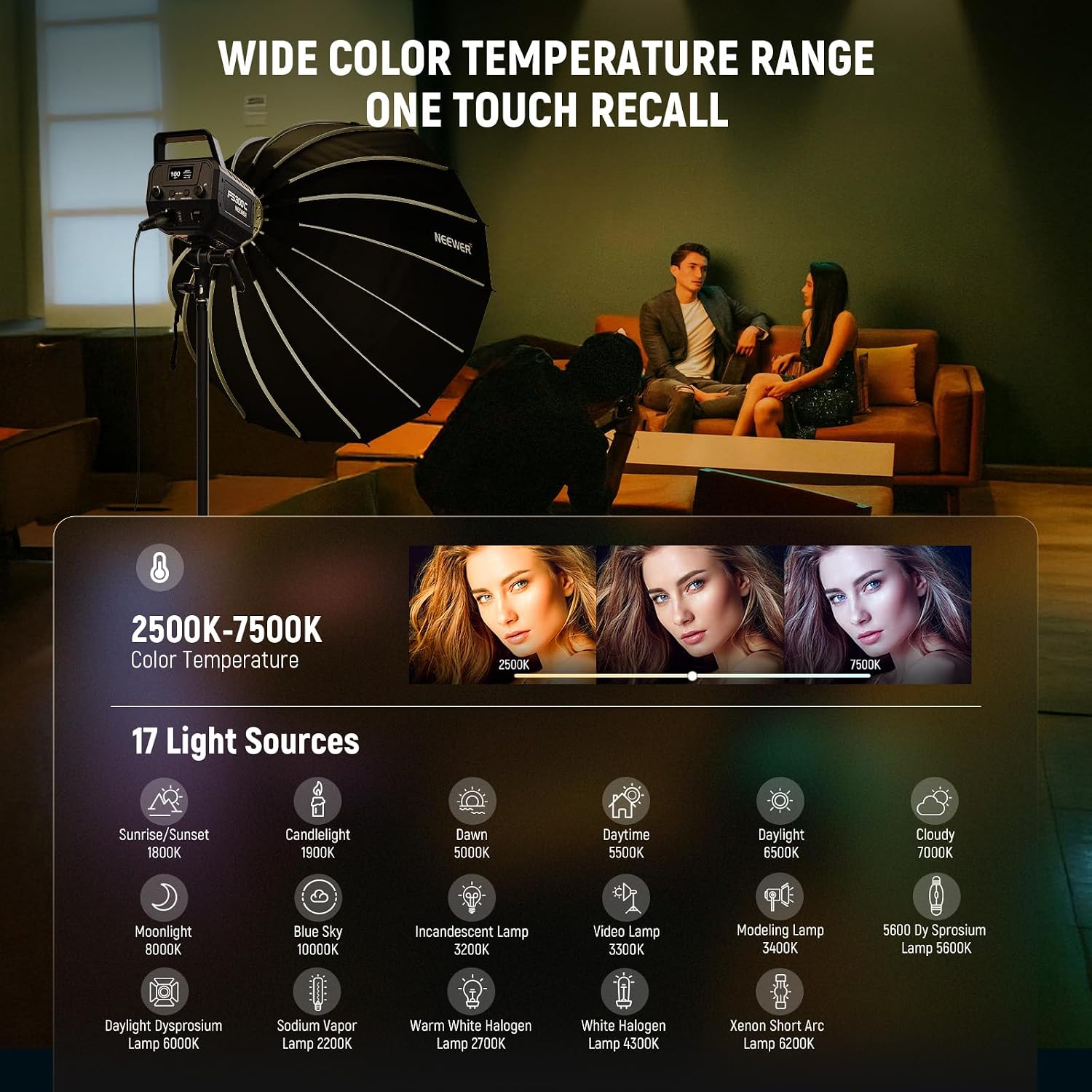NEEWER FS300C 300W RGB COB LED - Photography Lighting App review and price