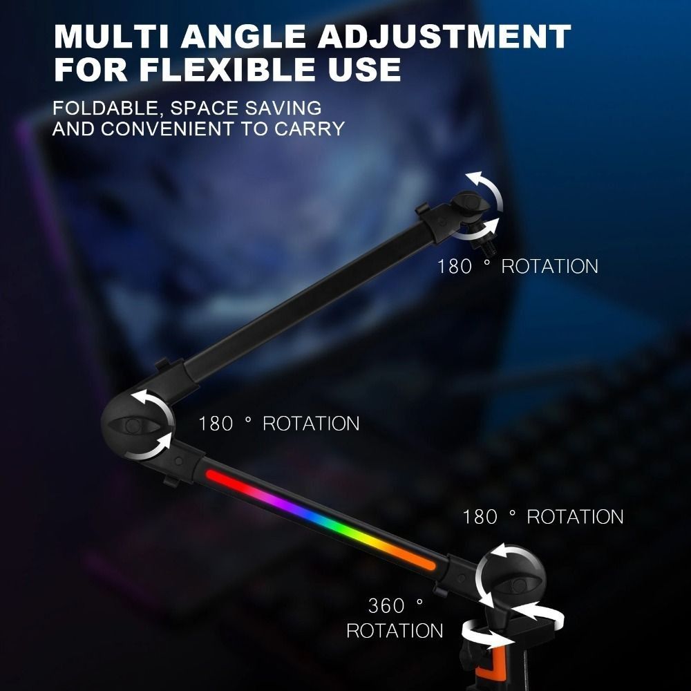 Professional 360° Rotation Mic - Boom Arm Stand review and price